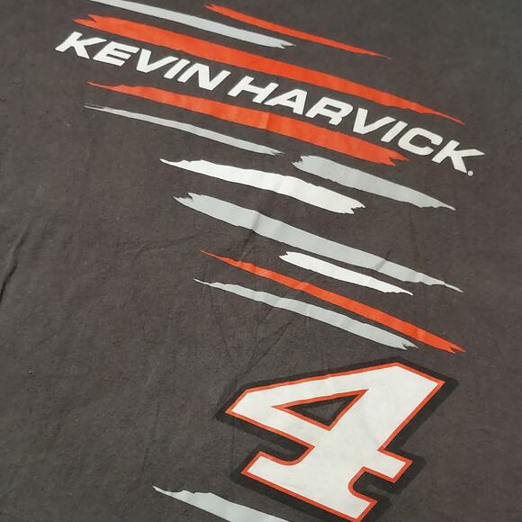 Kevin Harvick Shirt Mens Medium Nascar Short Sleeve Gray Tee - Picture 3 of 11